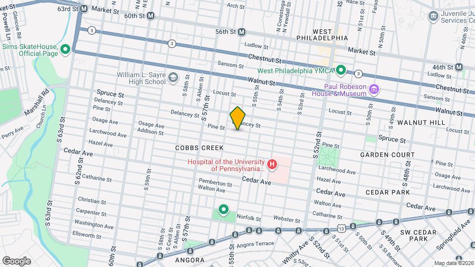 5536 Pine St Map and Location Details