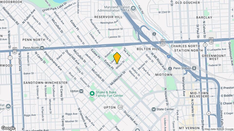 1706 Linden Ave, Unit 2 Mapa y Detalles de la Ubicación