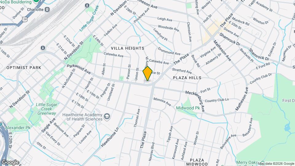 1609 Parkwood Ave Map and Location Details