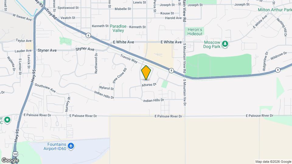 1030 Alturas Dr Map and Location Details
