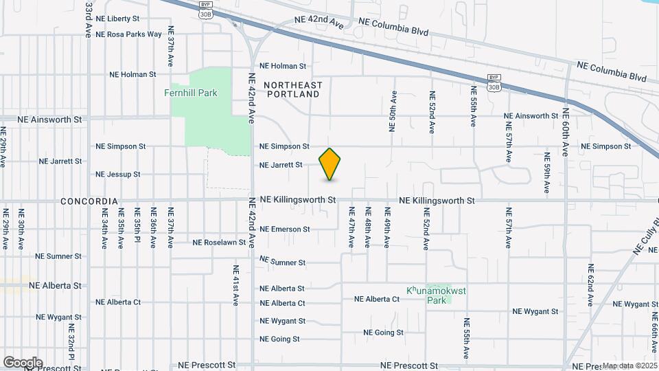 4609-4609 NE Killingsworth St Mapa y Detalles de la Ubicación