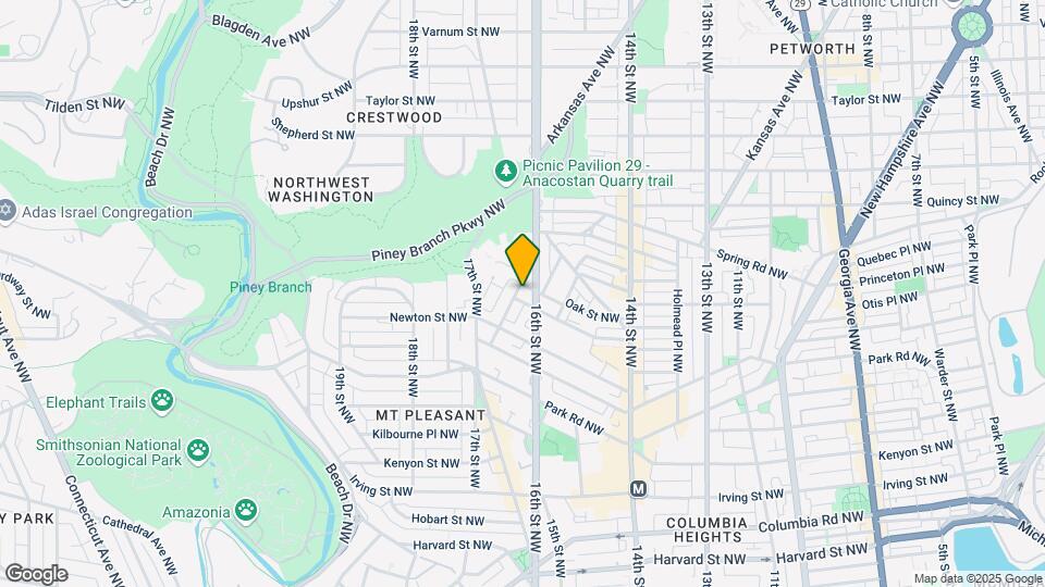 3435 Brown St NW Map and Location Details