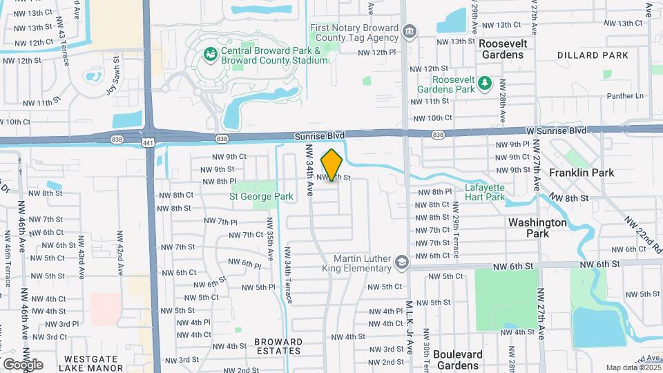 3331 NW 8th Pl Map and Location Details