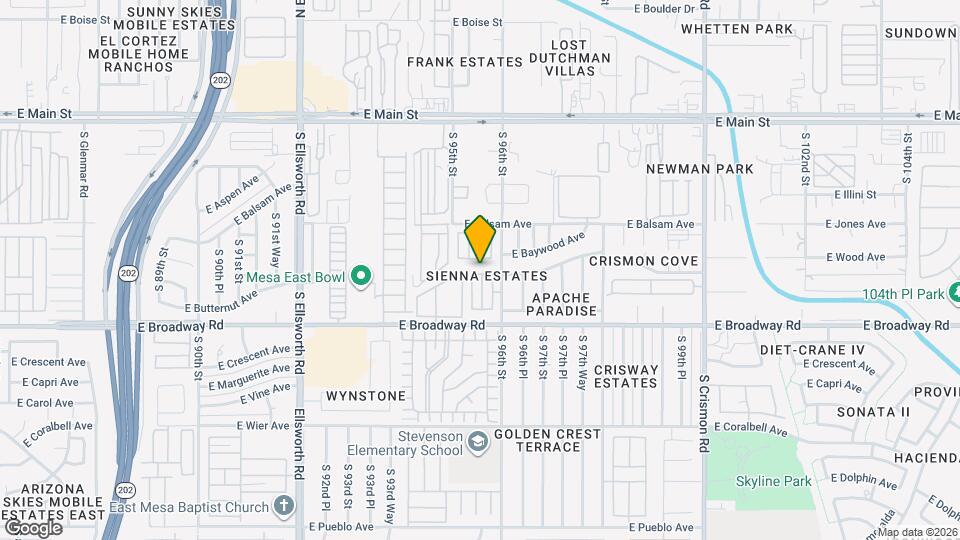 9544 E Bramble Ave Map and Location Details