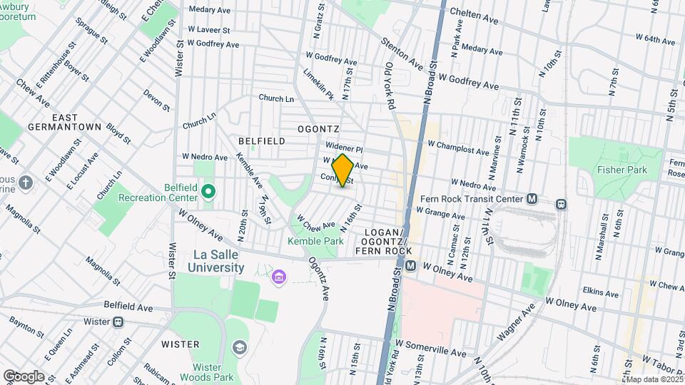 1633 W Grange Ave Mapa y Detalles de la Ubicación