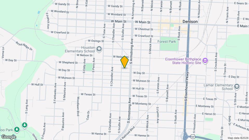 821 W Day St Mapa y Detalles de la Ubicación