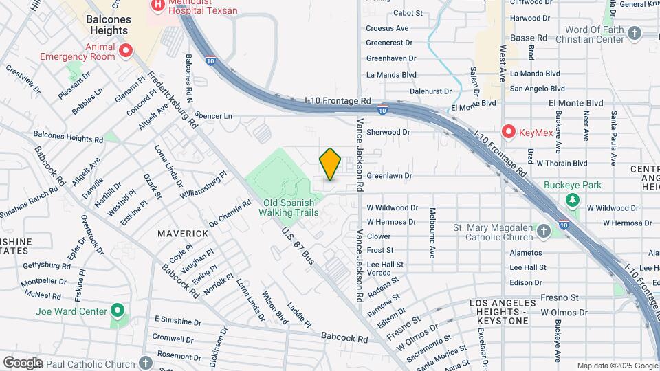 923 Vance Jackson Rd, Unit 604 Map and Location Details