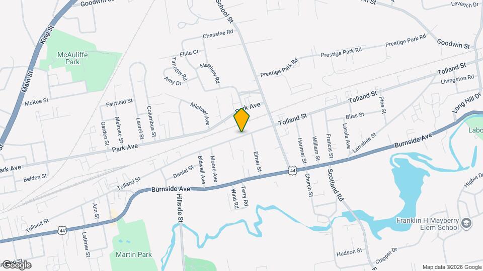 451 Tolland St, Unit 2nd Fl Map and Location Details