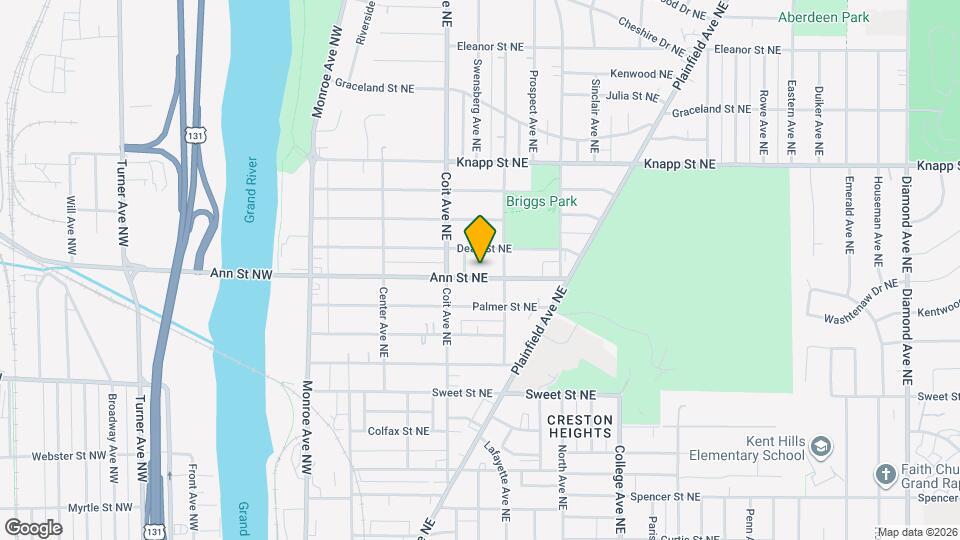 233 Ann St NE Map and Location Details