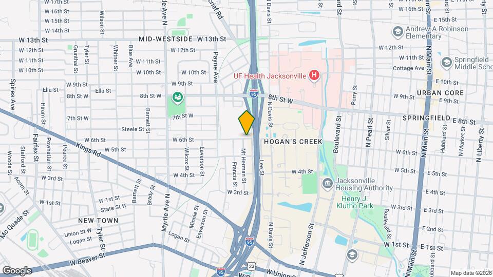 1021 W 6th St Mapa y Detalles de la Ubicación