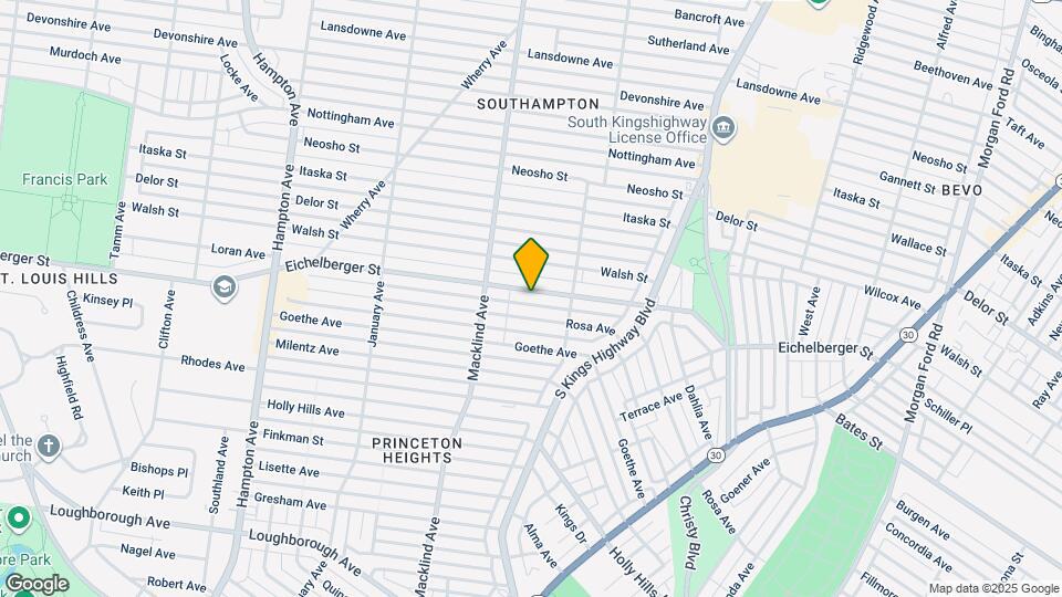 5142 Eichelberger St Map and Location Details