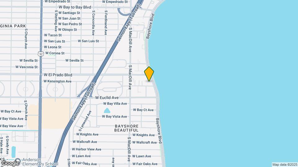 3507 Bayshore Blvd Map and Location Details