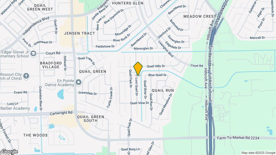 16419 Lost Quail Dr Map and Location Details