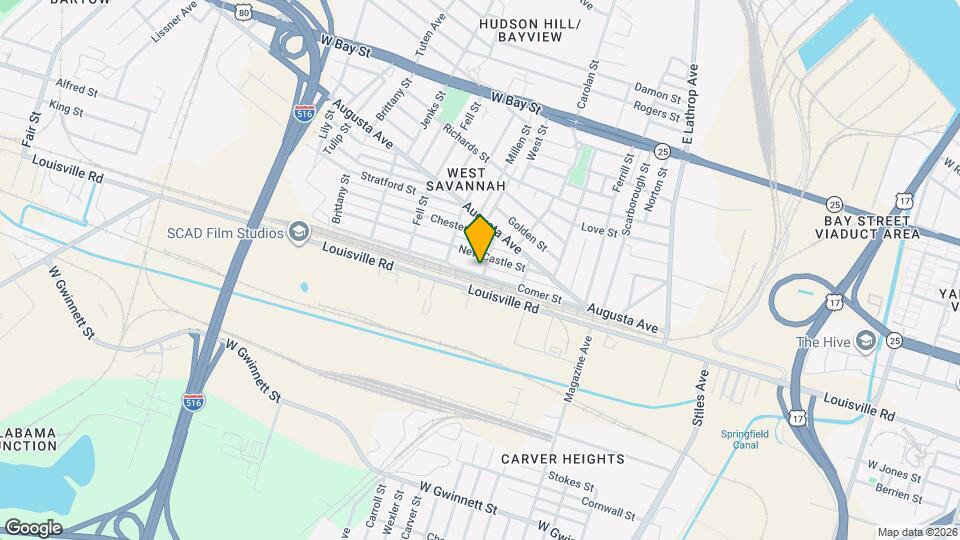 1402 Comer St Map and Location Details