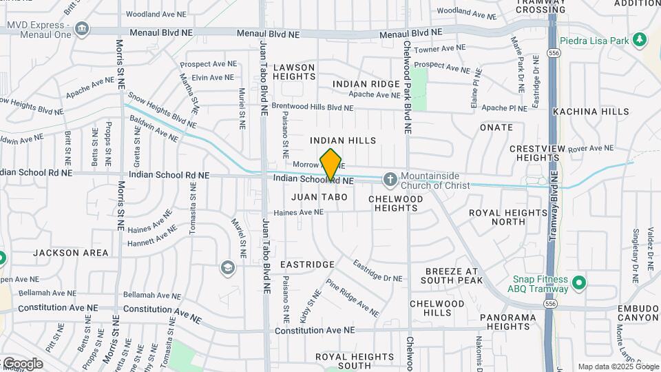 12116 Indian School Rd NE Map and Location Details