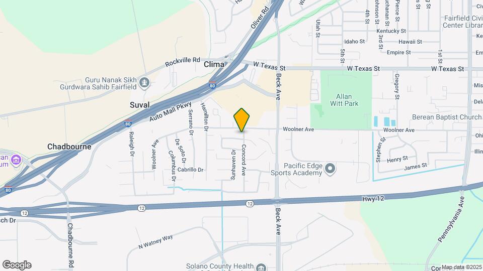 287 Concord Ave Map and Location Details