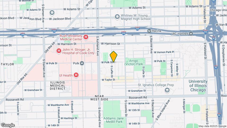 809 S Laflin St Map and Location Details