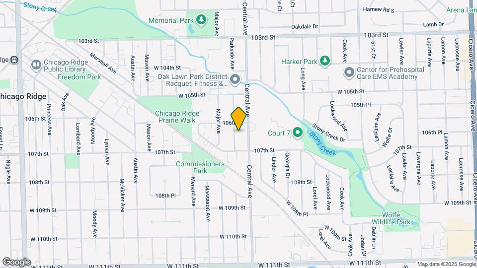 10611 Parkside Ave Map and Location Details