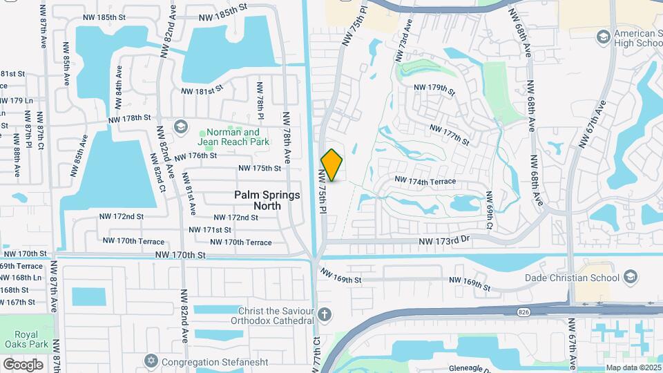 17455 NW 75th Pl, Unit 107A Map and Location Details