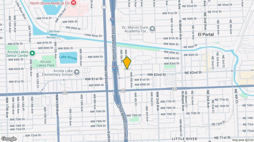 8201 NW 5th Ct Map and Location Details