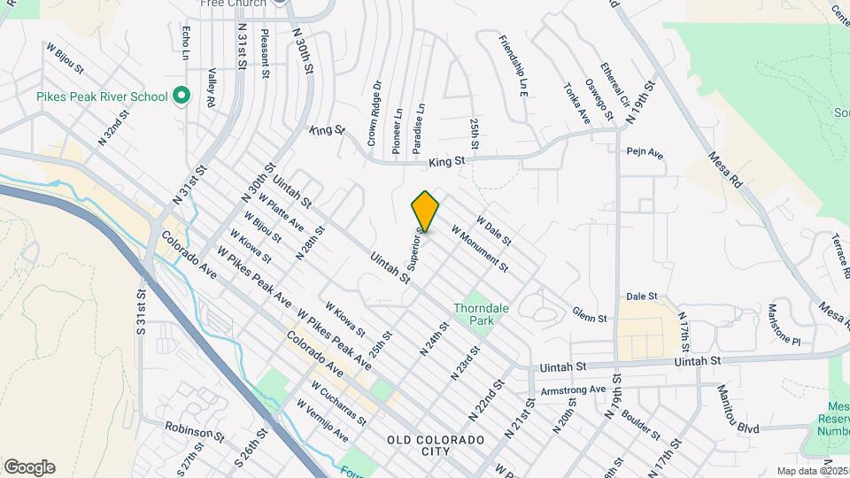 2551 W Willamette Ave Map and Location Details
