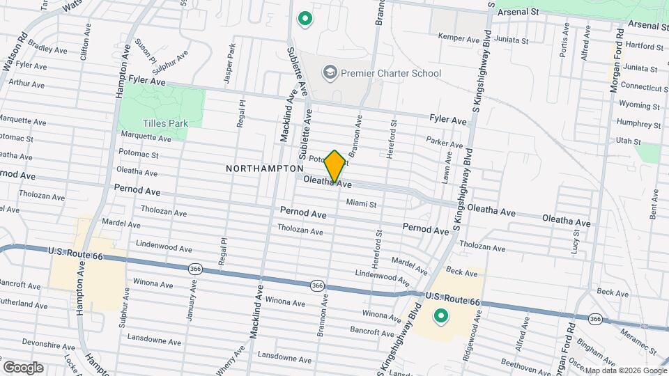5204 Oleatha Ave Map and Location Details