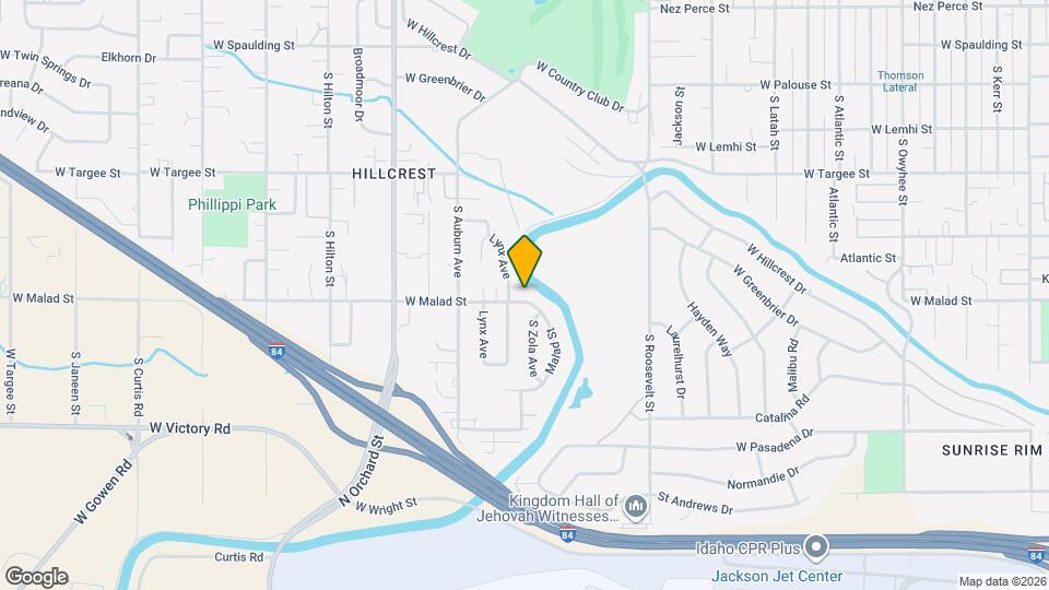 4596 W Malad St Map and Location Details