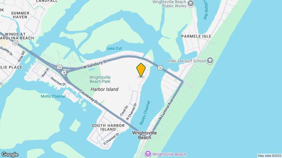 511 Channel Dr N, Unit Boho Beach Hideaway Unit Map and Location Details