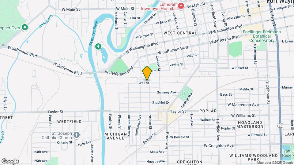 1222 Wilt St Map and Location Details