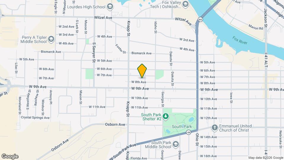 904 W 8th Ave Map and Location Details