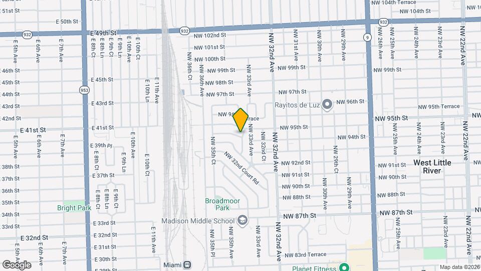 3309 W 94th Terrace Map and Location Details