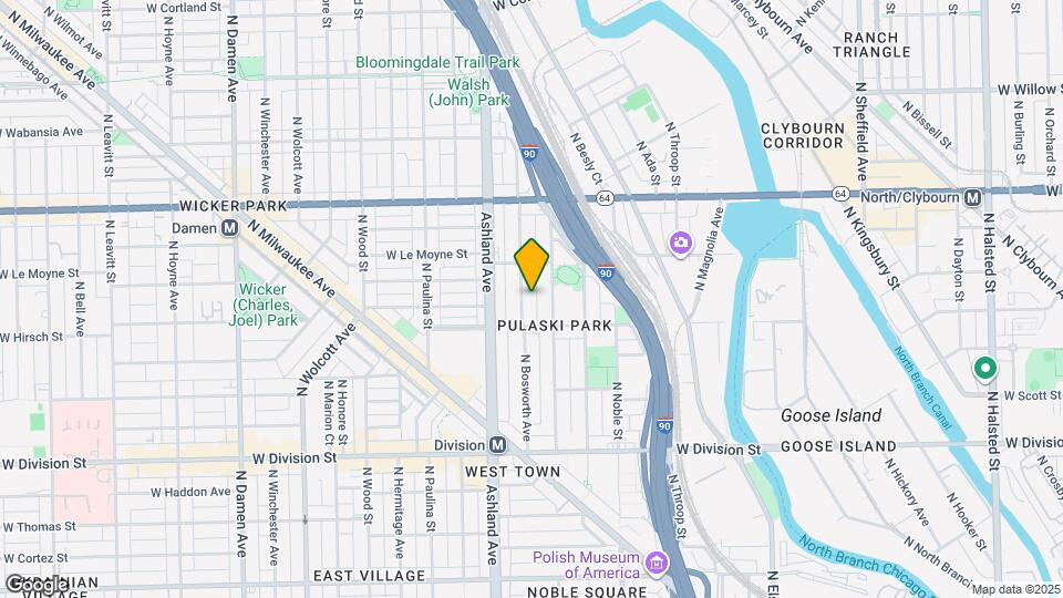 1425 N Bosworth Ave Mapa y Detalles de la Ubicación