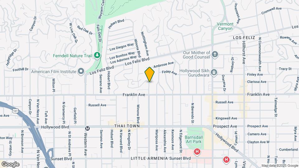1942 Normandie Ave Mapa y Detalles de la Ubicación