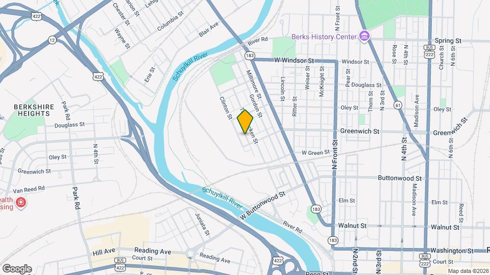 626 Eisenbrown St Map and Location Details