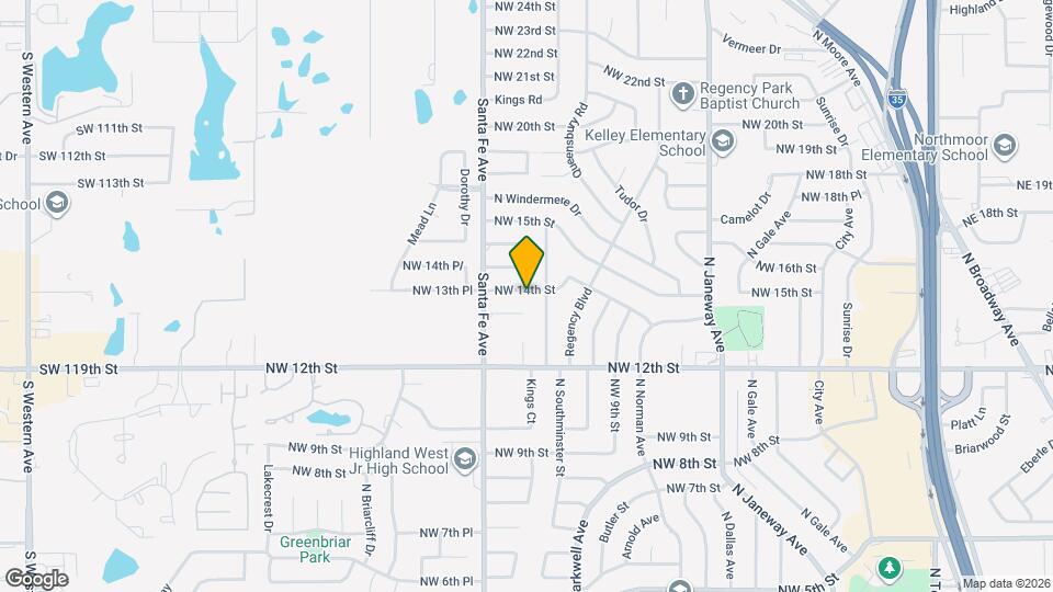 1012 NW 14th St Map and Location Details