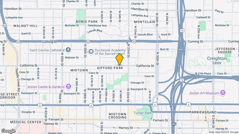 3401 California St Map and Location Details