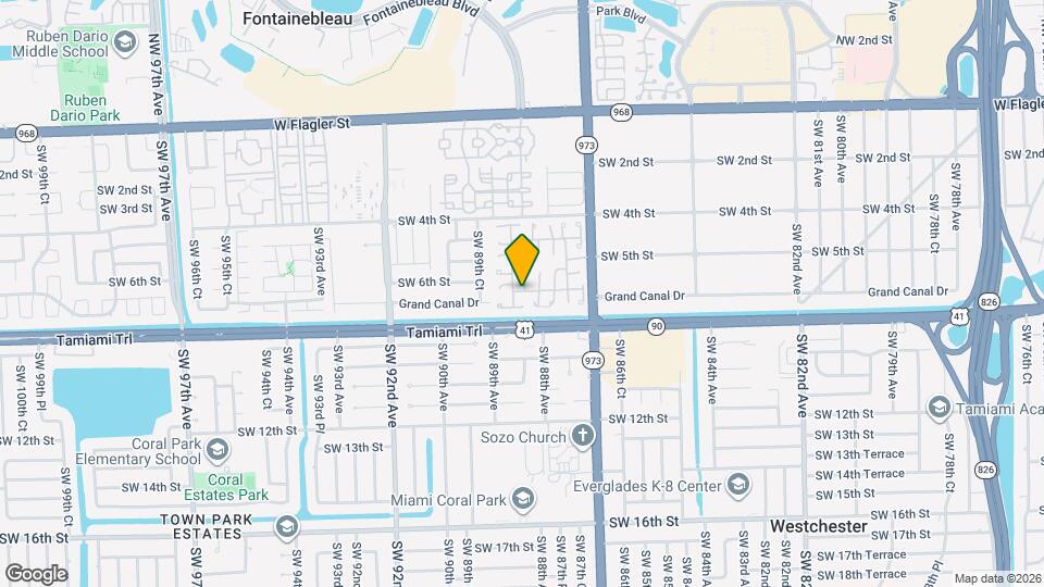 8886 SW 6th St Map and Location Details