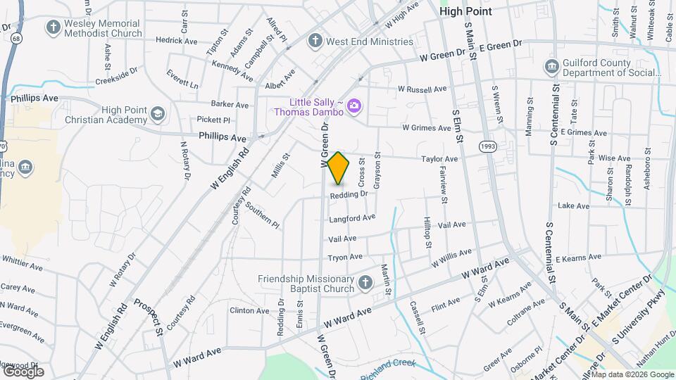 524 Amos St Map and Location Details