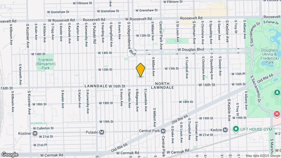 1533 S Ridgeway Ave Map and Location Details