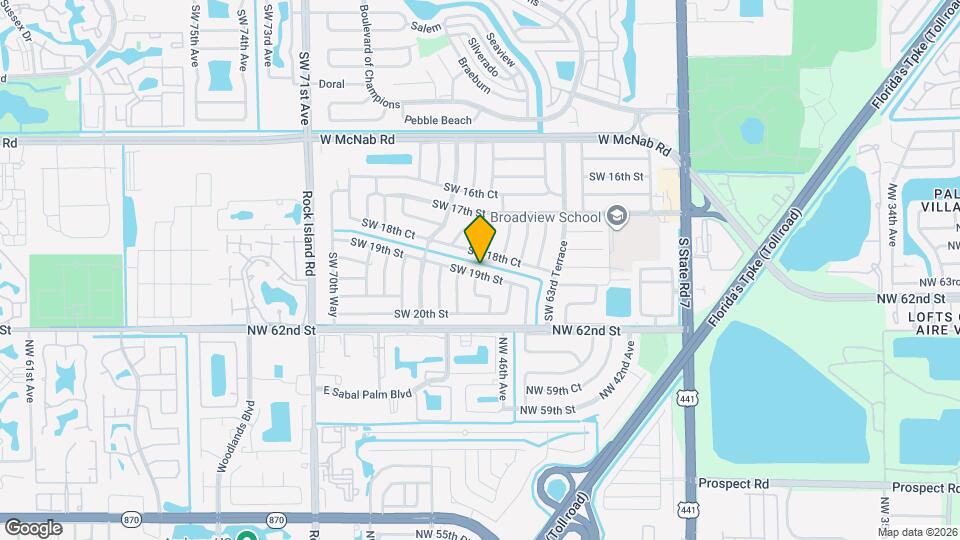 6531 SW 19th St Map and Location Details