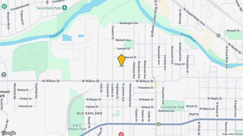 1351 N Jenison Ave, Unit 2S Map and Location Details