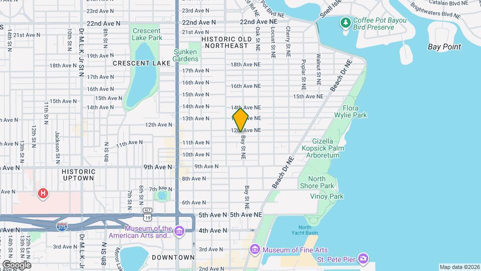 1134 Bay St NE, Unit 1134-1/2 Bay ST NE Mapa y Detalles de la Ubicación