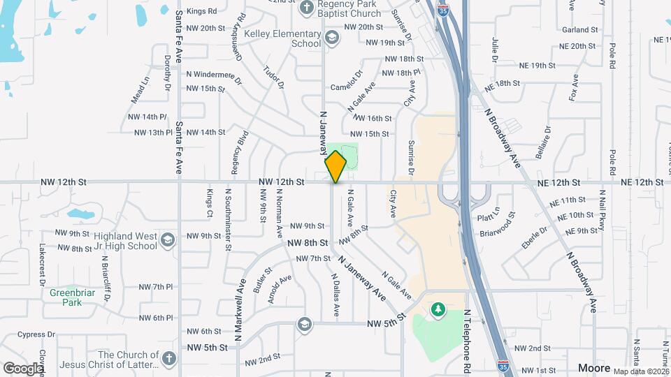 1212 N Janeway Ave Map and Location Details