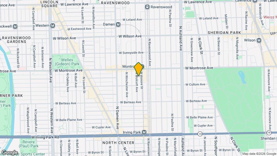 4325 N Wolcott Ave, Unit Garden Map and Location Details