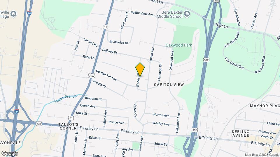 2613 Woodyhill Dr Map and Location Details