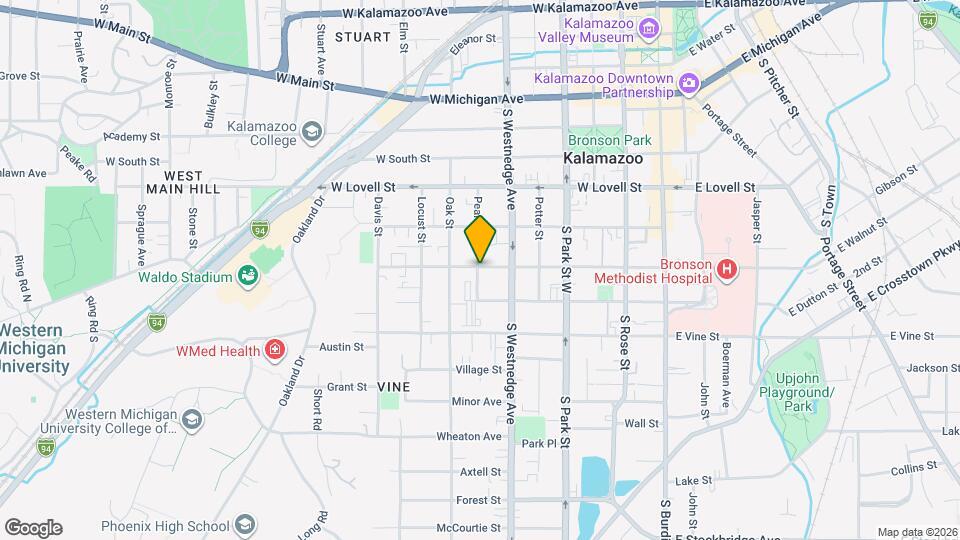 609 Pearl St Map and Location Details