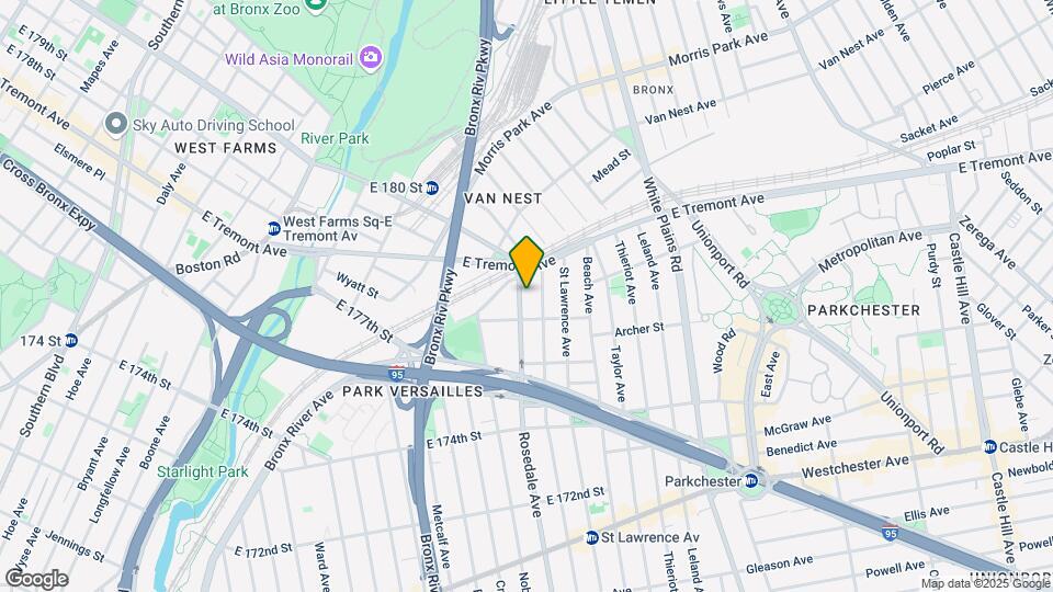 1520 Rosedale Ave Map and Location Details