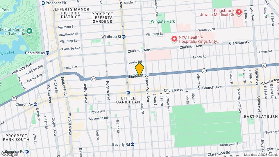 304 Linden Blvd Map and Location Details