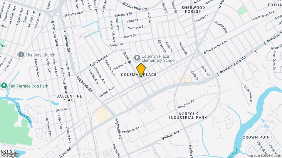 2306 Rush St Map and Location Details