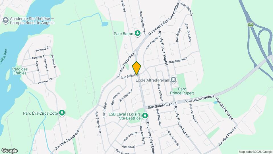 6760 des Laurentides Map and Location Details